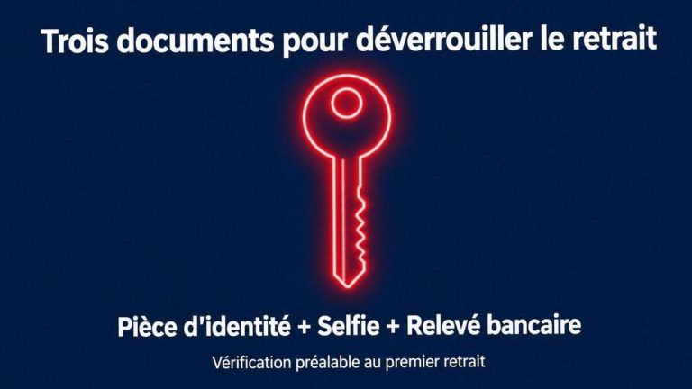 Jeton Rouge Casino documents retrait