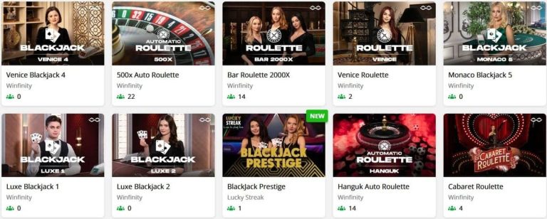 Jeton Rouge Casino jeux live