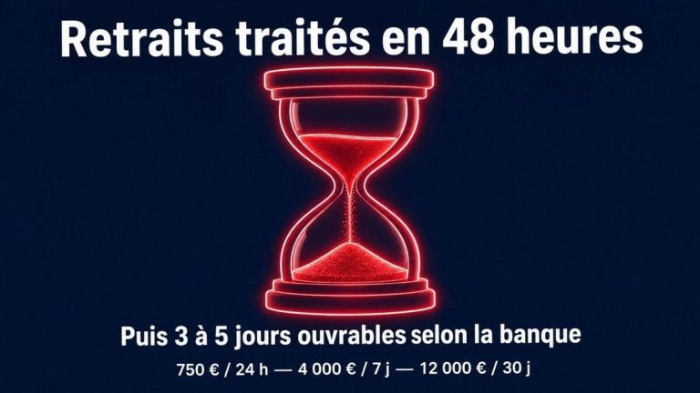 Jeton Rouge Casino retraits